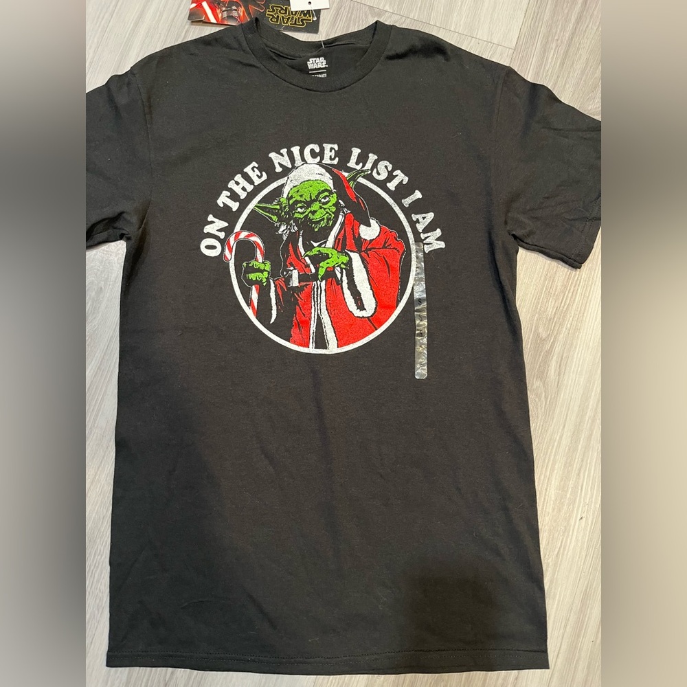 Black Graphic T-Shirt - On‎ the Nice List I Am